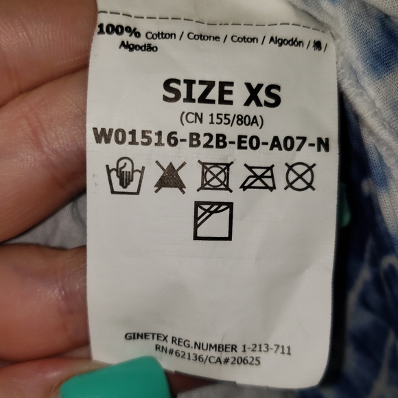 NEW! Guess boho tie dye maxi shirt sz. XS - Picture 14 of 16